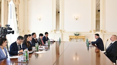 İlham Əliyev Koreya Prezidentinin xüsusi nümayəndəsini qəbul edib