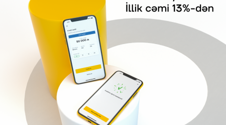 Yelo Bank-dan 50 000 AZN-dək onlayn kredit