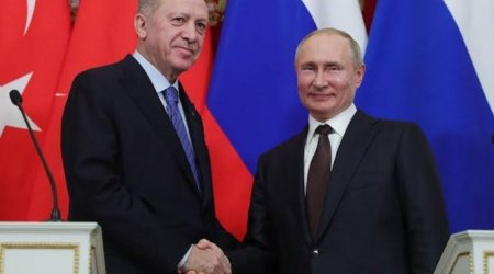 Ərdoğan-Putin görüşü başlayıb