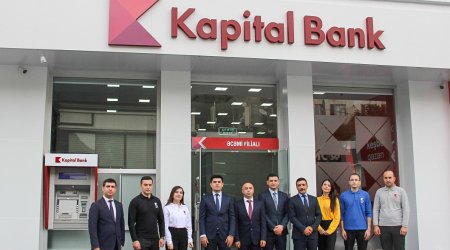 Kapital Bank yeni konsepsiyaya malik Əcəmi filialını istifadə verdi