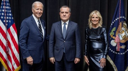 Jeyhun Bayramov attends reception hosted by Joe Biden