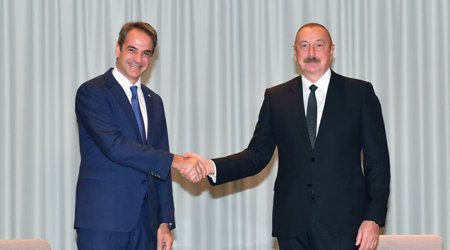 Prezident Sofiyada Yunanıstanın Baş naziri ilə görüşdü - Foto