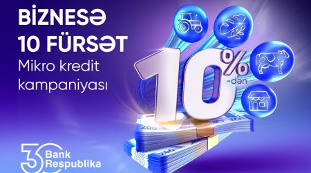 Bank Respublika “Biznesə 10 fürsət” kredit kampaniyasına start verir