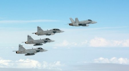 Finlandiya və İsveç Hərbi Hava qüvvələri birgə təlim keçirir