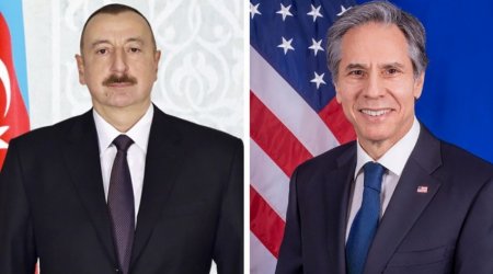 Blinken calls President of Azerbaijan Ilham Aliyev