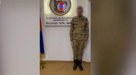 Ermənistanda 370 dollara dövlət sirrini satan hərbçi saxlanıldı - Video