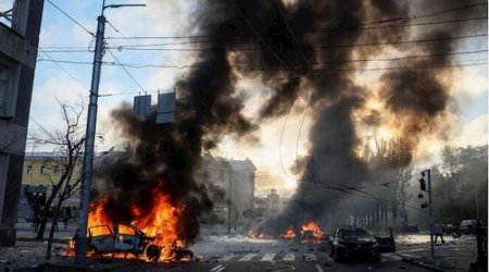 Xarkova raket atıldı - Yaralılar var