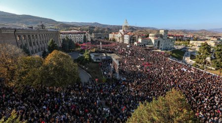 Xankəndidə yaşayan ermənilər etiraz aksiyası keçirir - FOTOLAR - VİDEO 