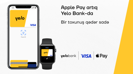 Apple Pay artıq Yelo Bank-da!