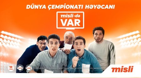 Dünya çempionatı “Misli”nin baş sponsorluğu ilə yayımlanacaq