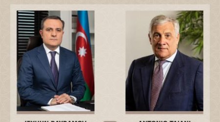 Bayramov İtaliyanın yeni xarici işlər naziri ilə ikitərəfli əlaqələri  müzakirə edib
