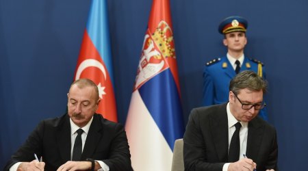 Belqradda Azərbaycan-Serbiya sənədləri imzalanıb