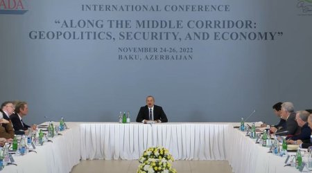 İlham Əliyev beynəlxalq konfransda iştirak edir - CANLI