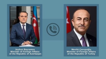 Главы МИД Азербайджана и Турции переговорили по телефону