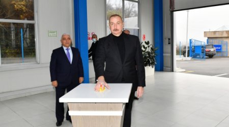 Ильхам Алиев посетил Огуз