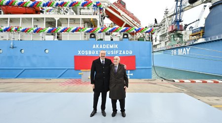 Prezident tankerin istismara verilməsi mərasimində iştirak edib - YENİLƏNİB