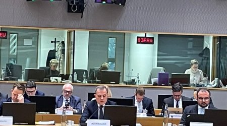 Ceyhun Bayramov Şərq Tərəfdaşlığı ölkələri XİN başçılarının iclasında çıxış edib