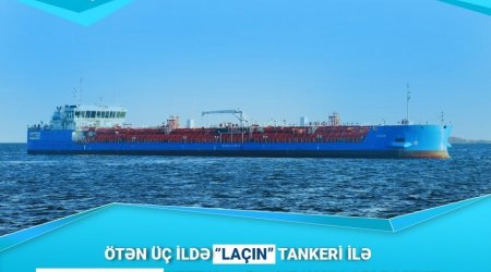 Azerbaijan's first national tanker transports 239,000 tons of oil and oil products