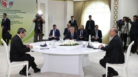 Azərbaycan, Türkiyə və Türkmənistan XİN başçılarının görüşü keçirilib - YENİLƏNİB