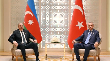 Əliyev Ərdoğanla təkbətək görüşüb -Yenilənib