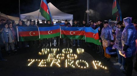 Xankəndi-Laçın yolunda keçirilən etiraz aksiyası altı gündür davam edir