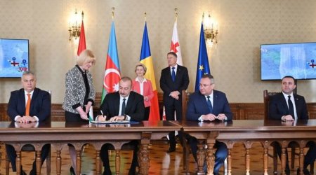 Между Азербайджаном, Грузией, Румынией и Венгрией подписано соглашение