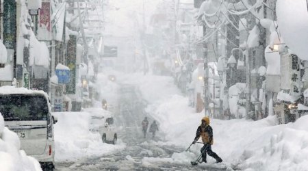 Yaponiyada güclü qar yağıntıları nəticəsində 8 nəfər ölüb