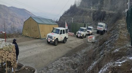 С какой целью автомобили МККК проехали по дороге Ханкенди - Лачын?