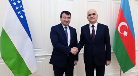 Şahin Mustafayev Özbəkistanın Baş nazirinin müavini ilə görüşüb