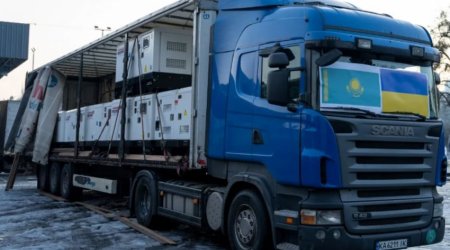 Qazaxıstan Ukraynaya tibb müəssisələri üçün generatorlar verib