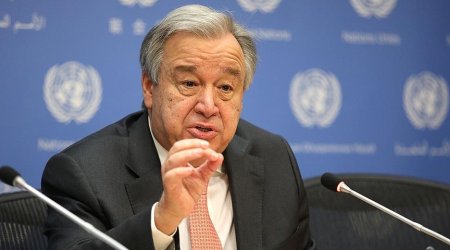 BMT-nin baş katibi Yer kürəsinin sakinlərinə Yeni il müraciəti edib