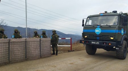 Xankəndi-Laçın yolunda Rusiya sülhməramlıların 2 təminat avtomobilinin hərəkətinə növbəti dəfə şərait yaradılıb