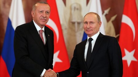 Ərdoğan və Putin telefonla qaz qovşağı ilə bağlı işləri müzakirə ediblər