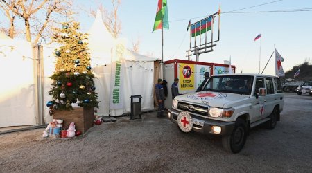 BQXK-nın avtomobilləri Xankəndindən Laçın istiqamətinə növbəti dəfə maneəsiz hərəkət edib