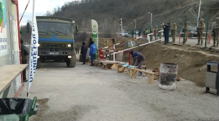 Xankəndidən Laçına sülhməramlıların daha 9 avtomobili maneəsiz keçib