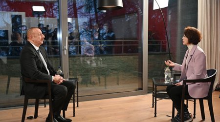 İlham Əliyev Çin telekanalına müsahibə verdi