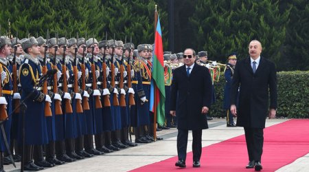 Состоялась церемония официальной встречи президента Египта Абдулфаттаха ас-Сиси
