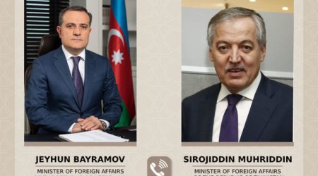 Глава МИД Таджикистана позвонил Джейхуну Байрамову