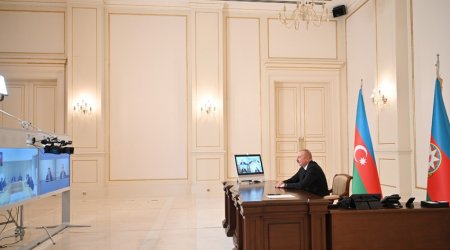 Prezident TBMM-in bir qrup üzvünü videokonfrans formatında qəbul edib - YENİLƏNİB