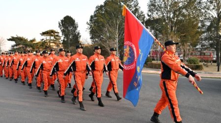 Çin 82 nəfərlik xilasetmə qrupu ilə Türkiyəyə getdi