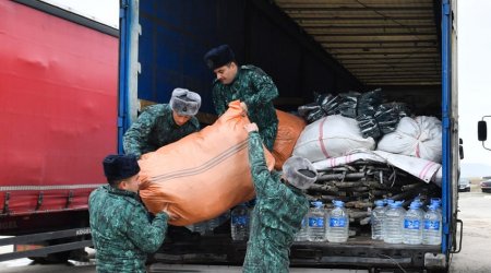 ГПС Азербайджана отправил гуманитарную помощь в Турцию