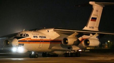 Rusiya Türkiyəyə 3 təyyarə ilə humanitar yardım göndərib