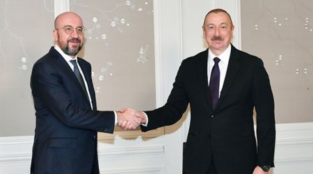 İlham Əliyev Şarl Mişellə görüşdü