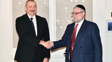 Prezident Pinhas Qoldşmitlə görüşdü