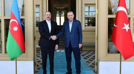 İstanbulda İlham Əliyevin Rəcəb Tayyib Ərdoğanla görüşü başlayıb