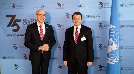 Elnur Məmmədov  BMT-nin ali komissarı ilə Laçın yolunu müzakirə etdi