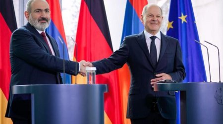 Jurnalist Şoltsdan Ermənistanın Rusiya sanksiyalarından yayınıb-yayınmadığını soruşub