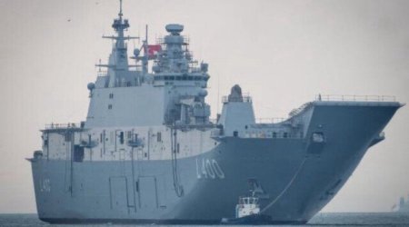 Türkiyənin ən böyük hərbi gəmisi - TCG Anadolu Hərbi Dəniz Qüvvələrinin komandanlığına təhvil verilib