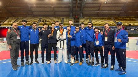 Azərbaycanlı taekvondoçular Niderlandda 2 qızıl, 1 gümüş medal qazandı