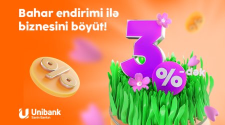 Unibank biznes sahibləri üçün “Bahar endirimi” kampaniyası keçirir